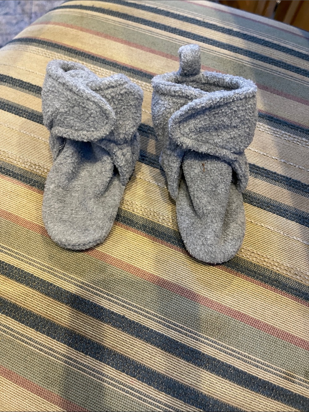 Baby Soft Fleece Booties - Gray